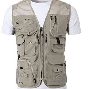 Chaleco de carga activo de pana Premium 600-D para hombre, transpirable, a prueba de viento, con múltiples bolsillos, tela de lona de talla grande para acampar en invierno - Product Image 1