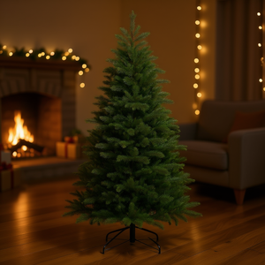 Árbol de Navidad Verde MONVISO de Amicasa, PVC y PE, 180 cm de Alto, 119 cm de Diámetro - Product Image 3