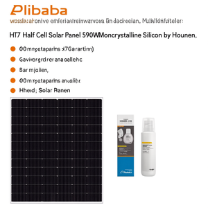 Panneau solaire HJT demi-cellule 590W en silicium monocristallin par Hounen - Product Image 2
