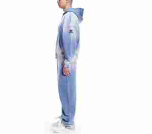 Chándal personalizado lavado ácido para hombre transpirable sostenible Fitness ropa deportiva impresa con logotipo para todas las estaciones - Product Image 3