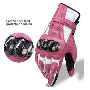 Gants de moto en cuir véritable de haute qualité Gants en cuir de moto de conception personnalisée de haute qualité - Product Image 3