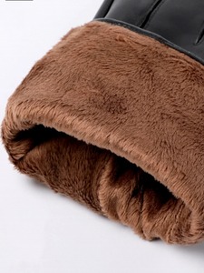 Guantes de cuero genuino para hombre - Product Image 5