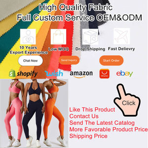 新作ジムフィットネスヨガウェア女性用スポーツハンギングブラとクロップレギンス女性用スポーツヨガパンツ2ピースセット - Product Image 6