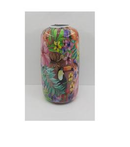 Calcomanía de jarrón de flores de metal de diseño moderno, acabado esmaltado para sala de estar, decoración de Mesa para el hogar, hecha a mano, personalizada - Product Image 1