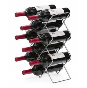 Black steel tabletop wine bottle rack holder for <b>kitchen</b> home decoration dining <b>table</b> champagne wine display rack holder <b>bar</b> - Product Image 5
