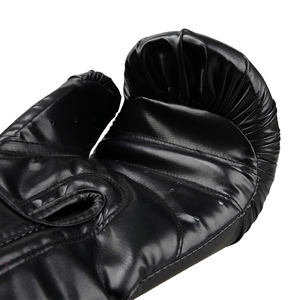Guantes de boxeo profesionales de alta calidad con logotipo personalizado Guantes de cuero PU de entrenamiento de calidad - Product Image 6