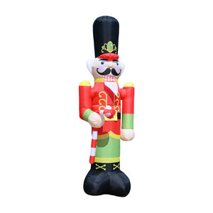 ทหารนัทแครกเกอร์เป่าลมขนาด 6 ฟุต พร้อมไฟ LED สำหรับตกแต่งวันหยุดในสวนหรืองานปาร์ตี้ - Product Image 3