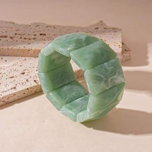 Brazalete de resina de alta demanda, Pulseras de Moda, brazaletes, geometría Unisex, amuleto Simple, joyería, multicolores, tamaño personalizado para - Product Image 6