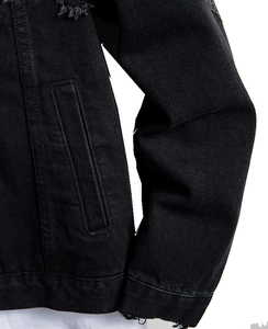 Meilleures vestes en jean pour hommes 100% coton Étiquettes personnalisées multicolores Col montant à fort impact Saison hivernale avec services OEM - Product Image 5