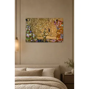 Impression sur toile Fida Klimt Arbre de vie en spirale dorée - Product Image 2