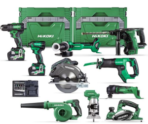TOUT NOUVEAU AUTHENTIQUE HiKOKI 36V/18V MULTI VOLT KC36187DE(GRZ) 36V/18V Brushless 7-Tool Kit - Product Image 1