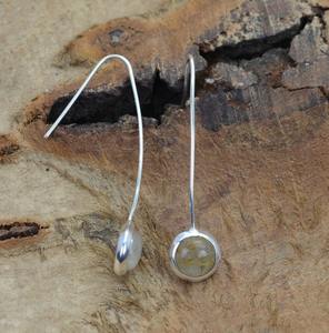 Boucles d'oreilles en argent style bohème faites à la main bijoux en argent sterling 925 rutile doré pierres précieuses boucles d'oreilles tendance bijoux pour femmes cadeau - Product Image 4