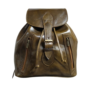 Genuine Leather Lightweight National Vintage <b>Backpack</b> Softback Cover Closure Retro Unisex <b>Lady</b> Daily Use Canvas Water Resistant - Product Image 2