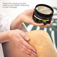 Crema de Masaje Herbal Anticelulítica Unisex Relax Private Label Mate & Chocolate 500ml |   Tratamiento de Desintoxicación Corporal OEM/ODM
