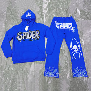 Sudadera con capucha de la mejor calidad, pantalones de chándal con cordón elástico, conjuntos de 2 piezas, el mejor chándal para hombre, ropa de calle impresa con lavado ácido - Product Image 6