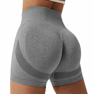 Taille haute femmes Fitness Shorts respirant extensible Compression Biker Scrunch sans couture Shorts d'entraînement filles équipement de sport - Product Image 5