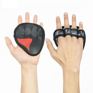 Nuevo diseño de neopreno antideslizante sin dedos levantamiento de pesas mano agarre Palm Pads para Unisex culturismo pesado gimnasio entrenamiento seguridad - Product Image 1