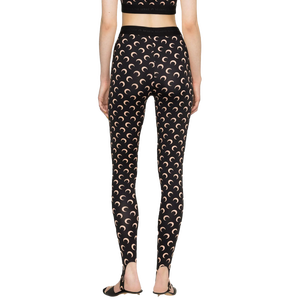 Taille haute 100 pour cent coton Leggings et soutien-gorge ensemble pour les femmes respirant Stretch doux tenue décontracté personnalisé taille haute mode - Product Image 6