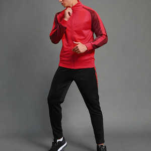 Conjuntos de uniformes de entrenamiento de media cremallera de otoño para hombre al por mayor, ropa deportiva transpirable para deportes al aire libre, traje de gimnasio, talla XL, conjuntos de uniformes de entrenamiento de media cremallera - Product Image 5