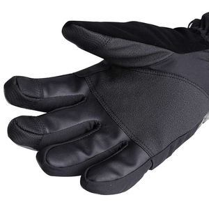 Gants de ski en cuir chauds pour l'hiver, respirants, confortables, imperméables, isolés, à doigts entiers, fermeture à boucle et à crochets, utilisation en extérieur - Product Image 5