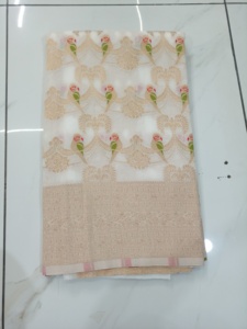 Fancy Festival Mezcla de seda Saree Zari Bordado Diseñador Pallu Estilo tradicional Nylon Saree para fiestas Proms Ocasiones en la playa - Product Image 2