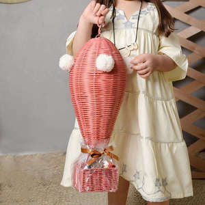 Quality Handmade Rattan <b>Woven</b> <b>Basket</b> for Kids for Ramadan Eid & Garangao Holiday Gift Candy Storage <b>Basket</b> - Product Image 3