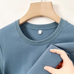 100% algodón de gran tamaño camiseta de peso pesado para hombres 12 colores verano manga corta Casual Top ropa de punto - Product Image 5