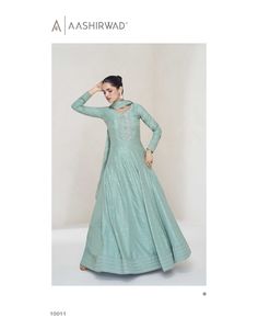 Bollywood Style Heavy Work Anarkali Gown pour les mariages et les fêtes pour l'exportation Vente à prix économique - Product Image 2