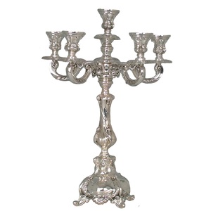 Aluminio Metal Diseño hecho a mano Soporte de vela personalizado 5 brazos Candelabro Soporte de vela - Product Image 3
