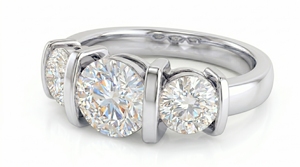 Anillo de Diamantes para Mujer, Corte Brillante Redondo, Joyería Clásica de Compromiso, Diamantes Cultivados en Laboratorio - Product Image 4