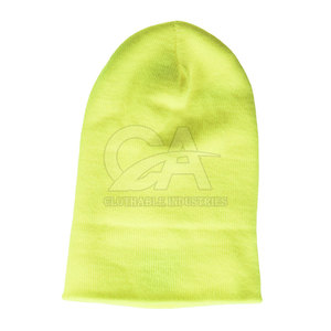 Wholesale Custom Logo Trendy Beanies <b>Hats</b> High Quality <b>Warm</b> Winter Plain Dyed Knitted Beanies <b>Hats</b> - Product Image 2