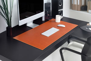 แผ่นรองโต๊ะทำงานหนังแท้หรูหราพื้นผิวการเขียนแบบมืออาชีพกันฝุ่นเป็นมิตรกับสิ่งแวดล้อม LMD-0053ป้องกันที่ทนทาน - Product Image 5