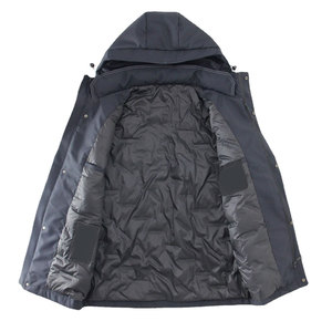 Veste coupe-vent élégante pour homme Shahid-Syed, couleurs personnalisables, col montant en toile, imperméable, séchage rapide, respirante - Product Image 4