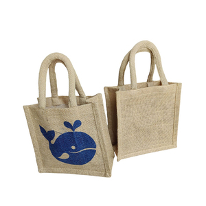 Premium Jute Tote Bag with Zipper | Large Capacity Eco Friendly <b>Handbag</b> with Custom Printing | Soft Fabric Reusable Shopping Bag - Product Image 5