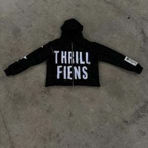 Personalizado apliques bordados Raw Hem desgastado recortada Zip up Sudadera con capucha French Terry Streetwear Sudadera con capucha Unisex Sudaderas con capucha Hombres - Product Image 6