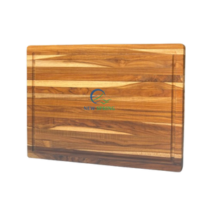 Tabla de Cortar de Madera de Teca Resistente con Ranura Profunda para Jugos para el Hogar y Restaurantes Hecha en Vietnam - Product Image 1