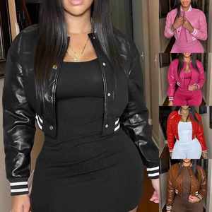 Women's Winter Outdoor Genuine Leather Coats Sustainable Female Motorcycle <b>Biker</b> <b>Jacket</b> in PU Leather by Ladies - Product Image 2