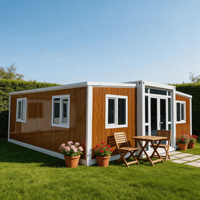 Maison conteneur préfabriquée moderne et extensible, prête à l'emploi, avec conception de studio ADU pour l'habitation en arrière-cour et les projets de location.