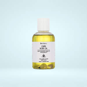 Aceite Corporal Humectante Cupid con Cristales de Cuarzo Rosa 4 oz Vegano y Libre de Crueldad Animal para Masajes - Product Image 1