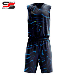 100% Polyester meilleure qualité basket-ball uniforme sport haute qualité sur mesure nouveau Design basket-ball uniforme - Product Image 4