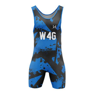 Nouveauté 2026 : Maillots de lutte en polyester extensible respirant de haute qualité avec logo frontal – Vente en gros - Product Image 1