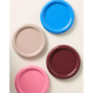 New Design Hot Trend Lacquer <b>Coaster</b> Set Heat Resistant Round <b>Drink</b> <b>Coaster</b> for Coffee Table Custom Logo Manufacturer - Product Image 6