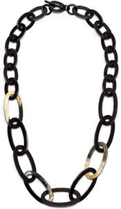 Collar de Cuerno Auténtico Hecho de Cuerno de Búfalo Real, Joyería de Diseño Antiguo, Colores Naturales en Venta, Producto de la India, Precio - Product Image 4