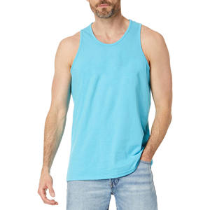 Camiseta sin mangas de punto de fibra de bambú de algodón personalizada de alta calidad para hombre, chaleco de gimnasio transpirable de secado rápido, estilo informal de verano para entrenamiento - Product Image 1