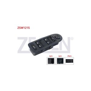 Pour Peugeot 308 2007-2013, groupe de commutateurs automatiques, réglage du rétroviseur rabattable, ouverture de la fenêtre, commutateur avec cadre, 32 broches, 96644915xt - Product Image 1