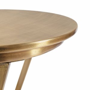 Nouveauté Table d'appoint en métal de forme ronde Design haut de gamme Table d'appoint sur pied Finition plaquée or faite à la main au prix de gros 2025 - Product Image 2