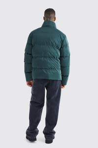 Pakistan Manufacturer Supply New Design <b>Stand</b> Breathable Solid Color Custom Waterproof Winter Puffer Jacket Men OEM Service - Product Image 2