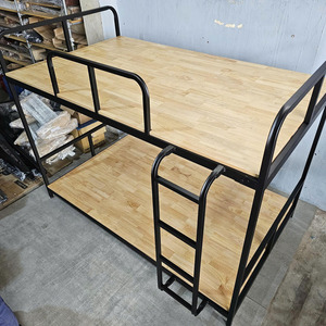 <b>Space</b>-<b>saving</b> Industrial Iron Slat & Wood-Faced Frame Kids Bunk <b>Bed</b> GT014 - Product Image 5