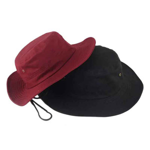 Sombrero de pescador personalizado de algodón con logotipo bordado, sombrilla de doble cara, sombrero de pescador, tela de terciopelo para actividades al aire libre - Product Image 2