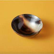 Vaisselle en corne de buffle naturelle de super qualité, petit design créatif de forme ovale, bol de fruits poli, fête jetable, vente en gros - Product Image 2